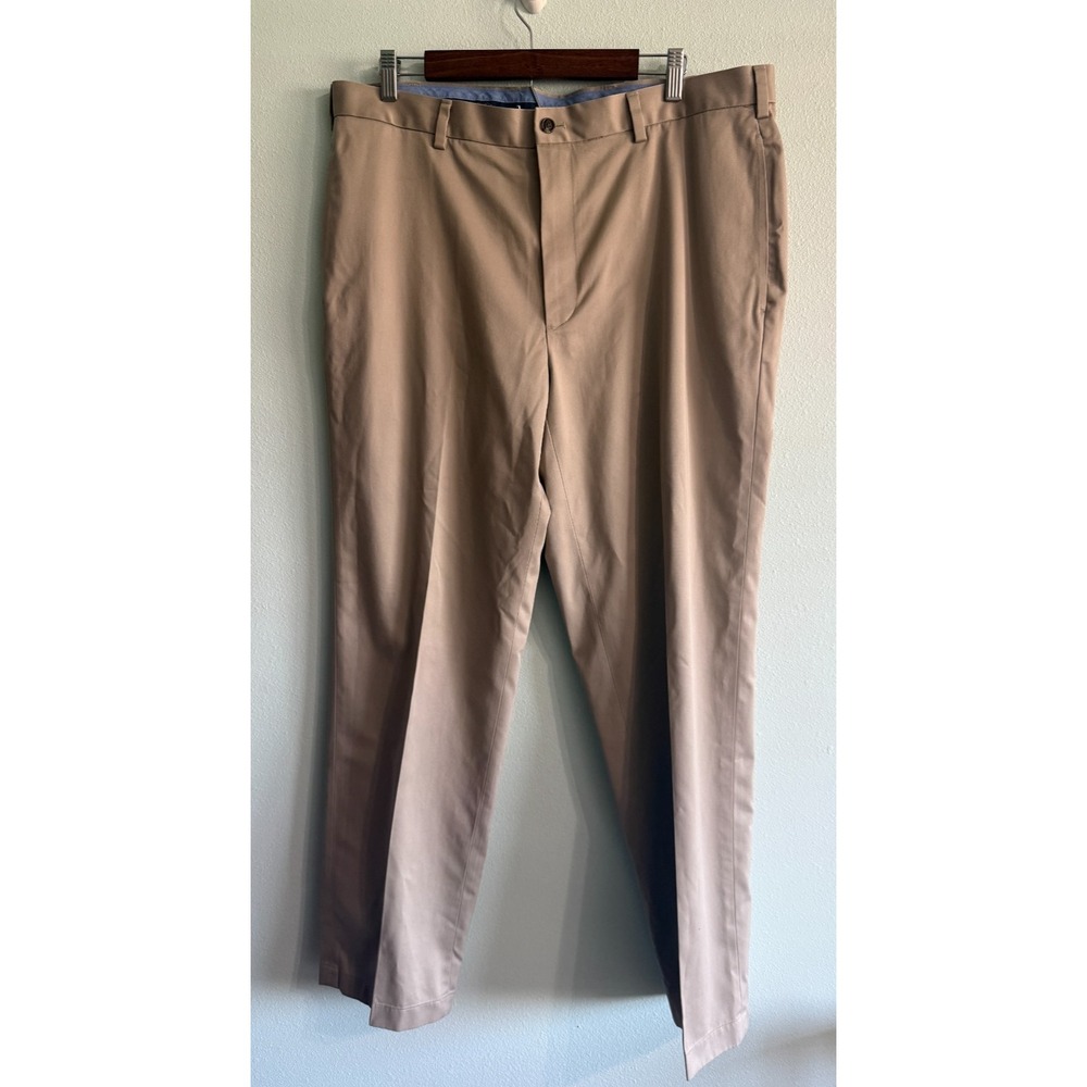 Brooks Brothers Pants Men 38 x 32 Beige Stretch Lightweight Advantage Clark Flat